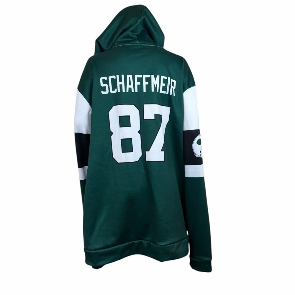 Schaffmeir Dark Green “NEW YORK” Hoodie – EST. 1960, Size large